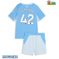 Manchester City Antoine Semenyo #42 Hjemmedraktsett Barn 2026-27 Kortermet (+ Korte bukser)